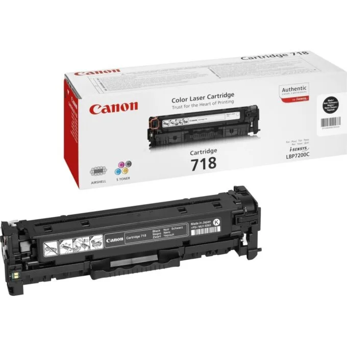 Canon Toner 718BK Black - 2662B002 - Black — image 1
