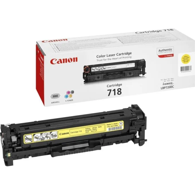 Canon Toner - 718Y - Yellow up to 2,900 pages per ISO 19798 — image 1