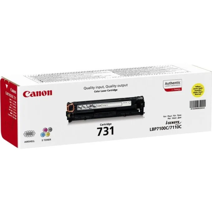 Canon Toner - 731 - Y Yellow 1500 Pages — image 2