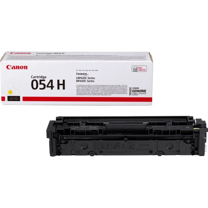 Canon Toner Cartridge - 054 H - High Yield - Yellow - Original - Toner Cartridge — image 1