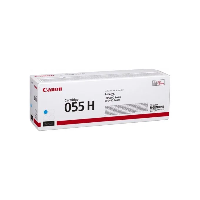 Canon Toner Cartridge - 055 H - High yield - Cyan - Original - Toner cartridge — image 1