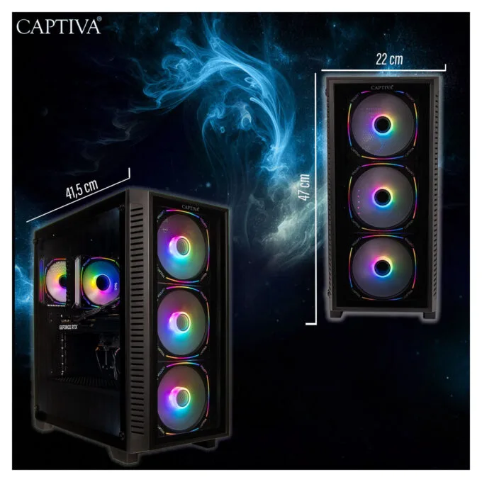 Captiva Highend Gaming PC R89-503 RYZ7 7800X3D. 32GB DDR5 RAM. 2TB M.2 SSD. RTX 5070 Ti W11 Home — image 7