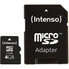 CARD 4GB Intenso 3413450 MicroHC Class 10 20MB s inkl. Adapter