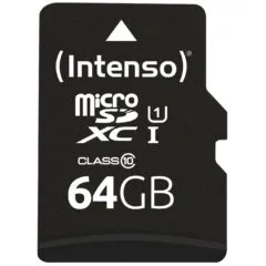 CARD 64GB Intenso Micro - 3424490 - 64GB microSD UHS-I