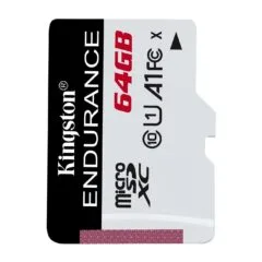 CARD 64GB KINGSTON microXC Endurance 95R 45W - 95R 45W - 64GB microSD Endurance, U1, UHS-I, C10, A1