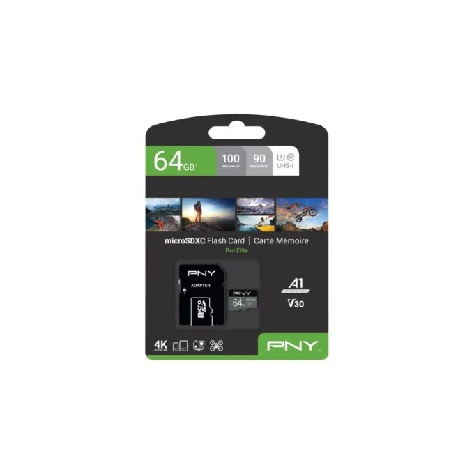 CARD 64GB PNY PRO Elite MicroXC 100MB/s - PNY PRO Elite MicroXC - microSD card with adapter — image 4