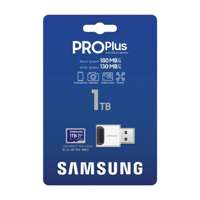 CARD Micro Card 1TB Samsung SDXC PRO Plus (2024) Reader retail - 1TB microSD — image 5