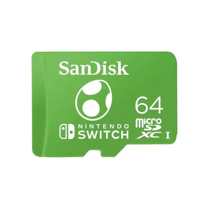 CARD MICROXC UHS-I F NINTENDO - SDSQXAO-064G-GN6ZN - Green, 64 GB MicroSDXC UHS-I 100 MB/s 90 MB/s — image 1