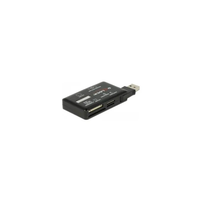 CardReader DeLock USB3.2 SD microSD SDHC microSDHC SDXC microSDXC Black — image 2