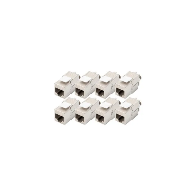 CAT 6A Keystone module shielded tool-free 8 pieces - keystone module — image 1