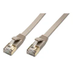 Cat8 Ethernet Patch Cable - 5m - Grey, RJ45 Male-to-Male, 40 Gbps, Gold-Plated Metal Connectors