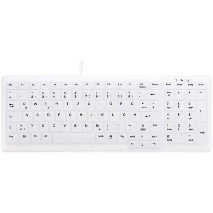 CHERRY ACTIVE KEY AK-C7000 - Corded USB Medical Keyboard, Scissor Keys, QWERTZ German, White — image 1
