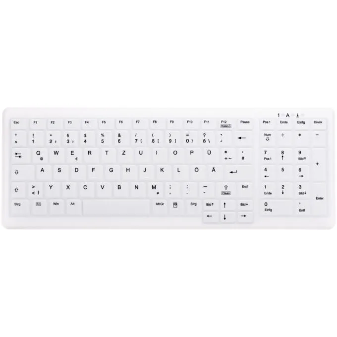 CHERRY Active Key MTA AK-C7000 - Wireless 2.4 GHz Scissor Keyboard - German QWERTZ, Medical-grade White — image 1