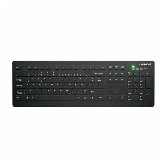 CHERRY ACTIVE KEY MTA AK-C8112 - Wireless RF 2.4GHz Full-Size (100%) QWERTZ Keyboard, Black — image 1
