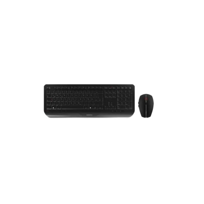 Cherry Gentix Wireless Keyboard & Mouse Combo - JD-7000DE-2 - Black, German QWERTZ, 2.4GHz, Full-size Keyboard, 2000 DPI — image 1