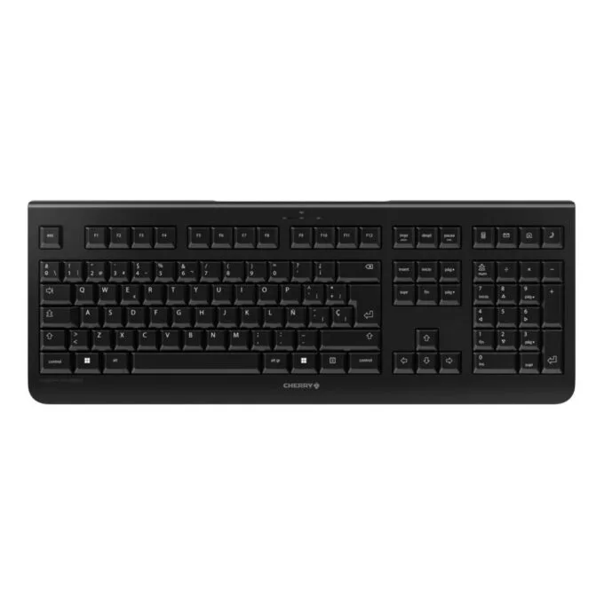 Cherry KW 3000 - Wireless RF 2.4GHz Full-Size Keyboard - Black, Spanish QWERTY, 109 Keys — image 1