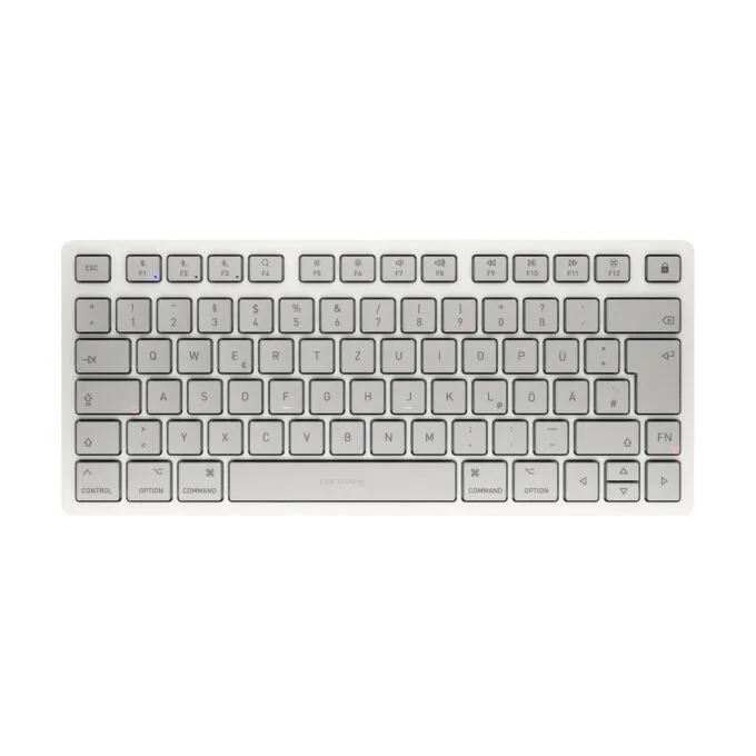 CHERRY KW 7100 Mini BT - 75% Mac Keyboard, Cherry SX Switches, Bluetooth 5.1, German QWERTZ ISO, White — image 1