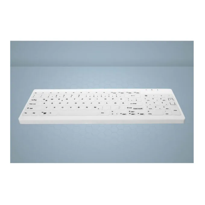 Cherry Medical Active Key AK-C7012 - Wired USB Medical Keyboard, White, German Layout, Backlit, Spill-Resistant — image 3