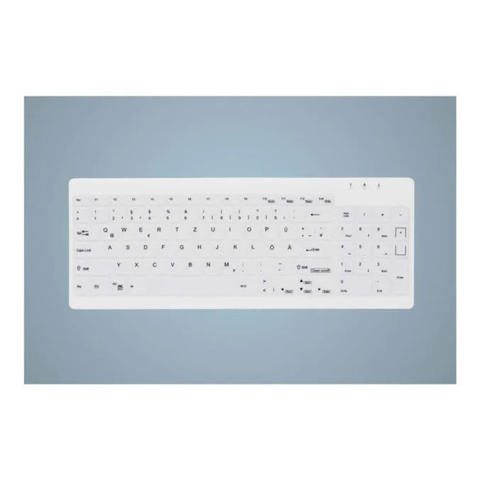 Cherry Medical Active Key AK-C7012 - Wired USB Medical Keyboard, White, German Layout, Backlit, Spill-Resistant — image 1