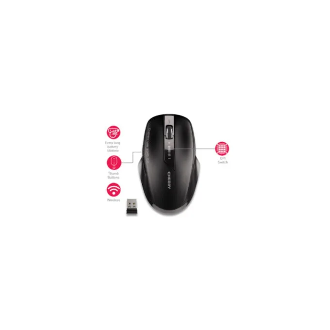Cherry MW 2310 2.0 Wireless Mouse 2400 DPI 6-Button Black — image 6