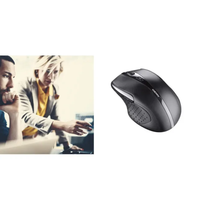 CHERRY MW 3000 - JW-T0100 - Wireless Ergonomic Right-Hand Mouse, Black, 1750 DPI, 2.4 GHz — image 6