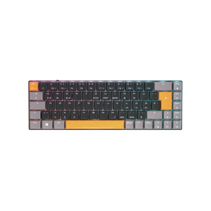 CHERRY MX-LP 2.1 Compact Wireless 65% Mechanical Keyboard - QWERTZ (German), Black, RGB, 2.4 GHz + Bluetooth 5.2 — image 1