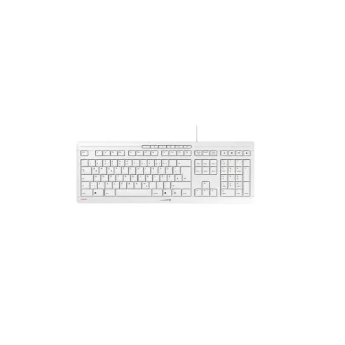 Cherry STREAM JK-8500DE-0 Wired USB Scissor Keyboard German QWERTZ Full-size White — image 1