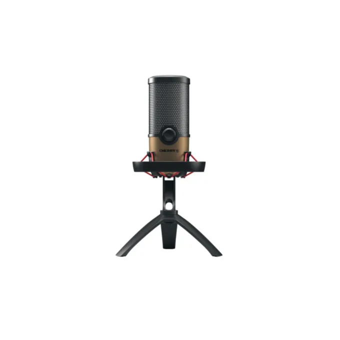 Cherry UM 9.0 PRO RGB - JA-0720 - USB Table Microphone, 24-bit/192kHz, Headphone Out, Mute, Black/Copper — image 1