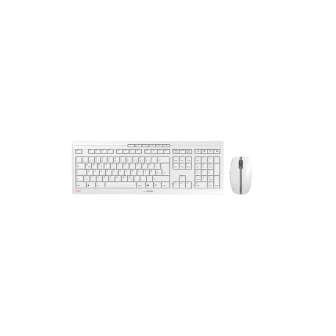 Cherry Wireless Keyboard & Mouse Combo - JD-8560DE-0 - Rechargeable Grey, German QWERTZ Full-size Keyboard & 2400 DPI Mouse — image 1