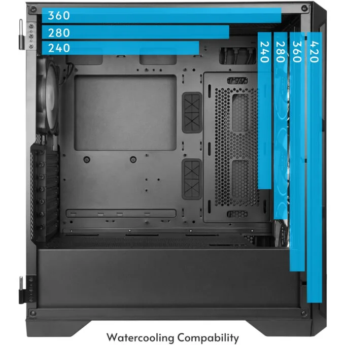 Chieftec APEX LUMO Mesh Mid-Tower - GA-01B-L-OP - Black, E-ATX/ATX Support, 4x140mm RGB, USB-C — image 18
