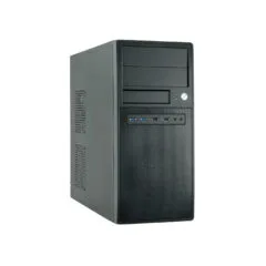 Chieftec CG-04B-OP - Mid Tower PC Case, Black, ATX/mATX/Mini-ITX, 380mm GPU, 140mm CPU Cooler