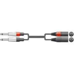Chord Classic - 190.035UK - 2XLRM-2x6.3MM 3.0m