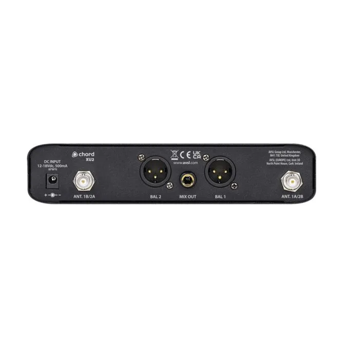 Chord XU2-H - 171.014UK - Wireless True Diversity UHF System with 2x Handheld Microphones — image 3