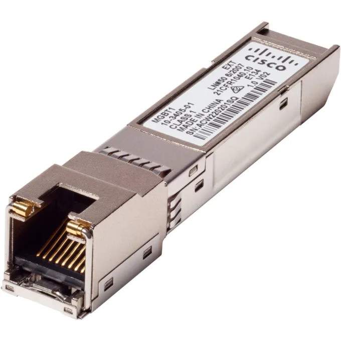 Cisco SFP Small Business MGBT1 Gigabit Transceiver T Mini-GBIC — image 1