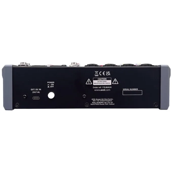 Citronic 6ch Mixer with DSP BT PC USB Play-Rec 170.864UK - CMA-8 - 6ch Mixer with DSP BT PC USB Play-Rec 170.864UK — image 5