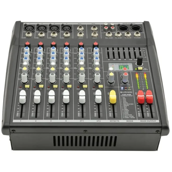 Citronic 8 Channel Mixer & Amplifier - CSP408 - 400W with DSP 170.841UK — image 1
