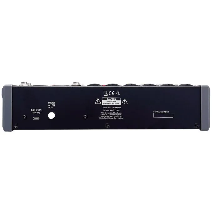 Citronic 8ch Mixer with DSP BT PC USB Play-Rec - CMA-10 - 8ch Mixer with DSP BT PC USB Play-Rec — image 2
