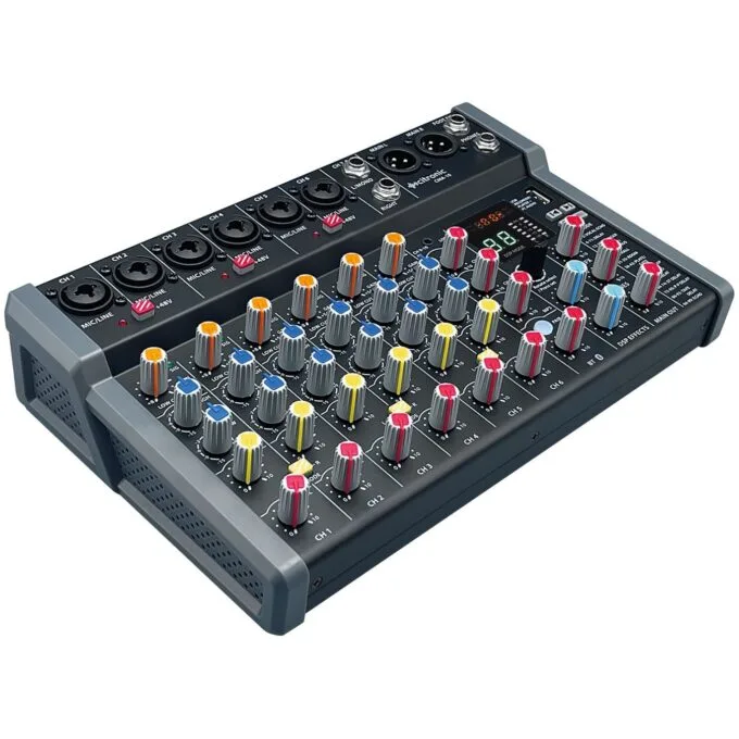 Citronic 8ch Mixer with DSP BT PC USB Play-Rec - CMA-10 - 8ch Mixer with DSP BT PC USB Play-Rec — image 4