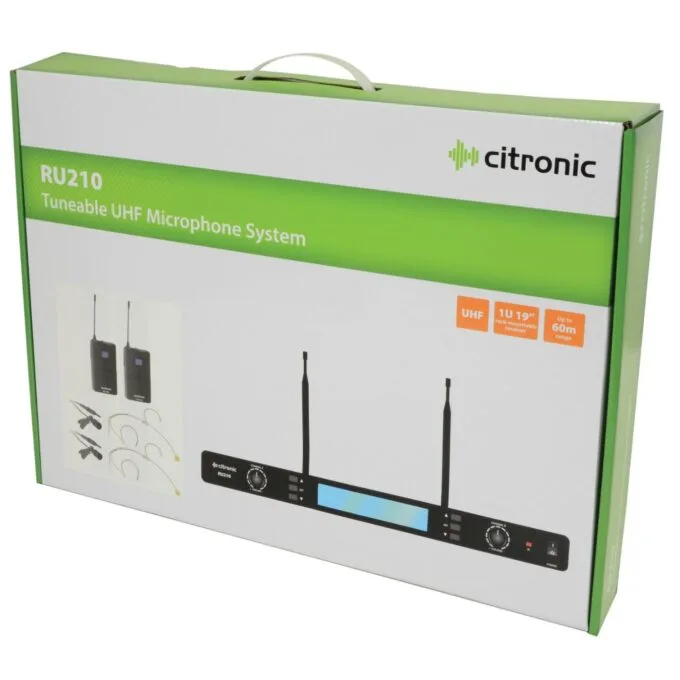 Citronic Dual Multi-UHF Neckband Lavalier System - RU210-N - Dual Multi-UHF Neckband Lavalier System 171.971UK — image 3