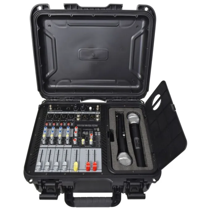 Citronic FLITE-600 Portable Amplified Mixer - 170.600UK - Portable Amplified Mixer 600W with 2xUHF Mics & DSP — image 2