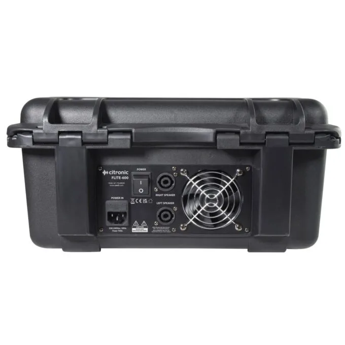 Citronic FLITE-600 Portable Amplified Mixer - 170.600UK - Portable Amplified Mixer 600W with 2xUHF Mics & DSP — image 4