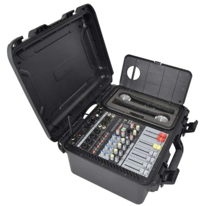 Citronic FLITE-600 Portable Amplified Mixer - 170.600UK - Portable Amplified Mixer 600W with 2xUHF Mics & DSP — image 1