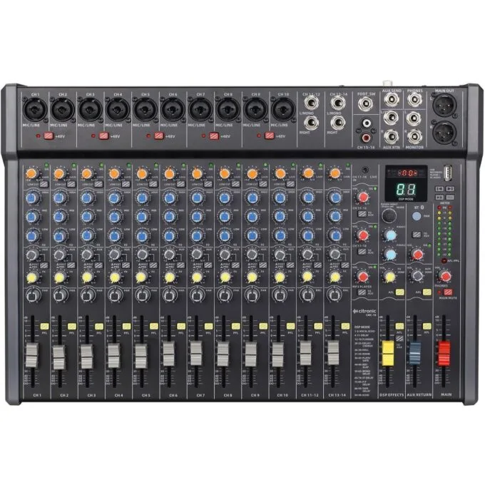 Citronic Live Mixer - CMC-18 - 18 channels with DSP USB Play Record Bluetooth PC Mac Connect 170.944UK — image 1