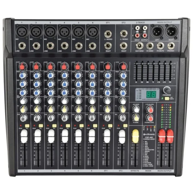 Citronic Mixer & Amplifier - CSP410 - 10 Channel Mixer & Amplifier 400W with DSP 170.843UK — image 1