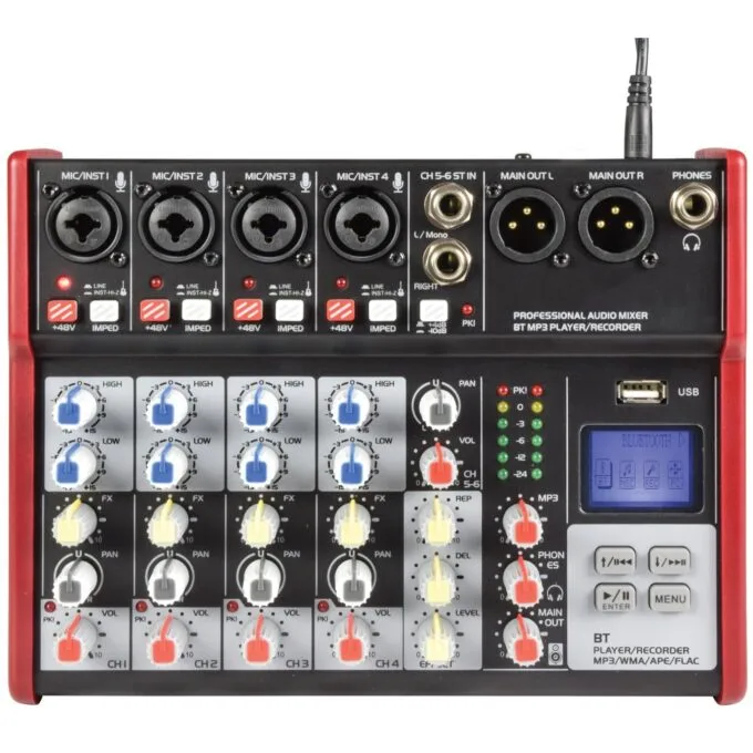 Citronic Mixer - CSM-6 - 6ch USB BT Play-Rec 170.872UK — image 1