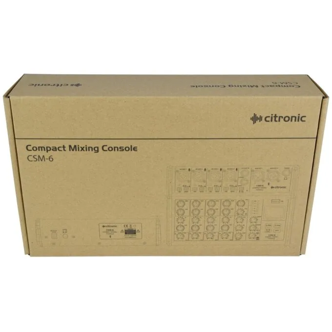 Citronic Mixer - CSM-6 - 6ch USB BT Play-Rec 170.872UK — image 5