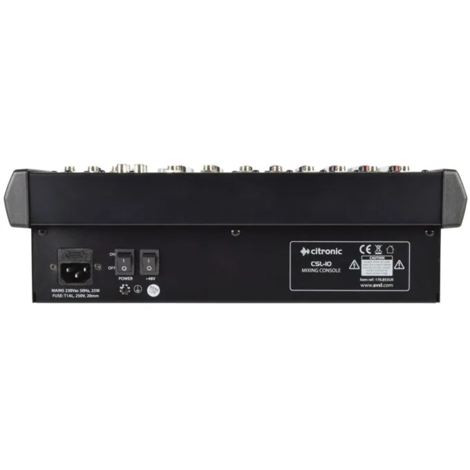 Citronic Mixing Console - CSL-10 v2 - 10 inputs — image 3