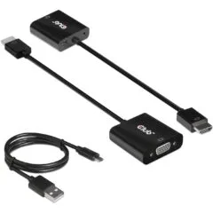 Club3D Adapter HDMI 1.4 to VGA (with Audio) St Bu retail - HDMI 1.4 to VGA