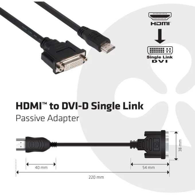 Club3D Adapter HDMI to DVI St Bu retail - HDMI to DVI — image 2
