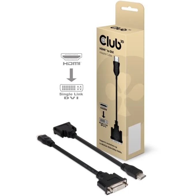 Club3D Adapter HDMI to DVI St Bu retail - HDMI to DVI — image 1